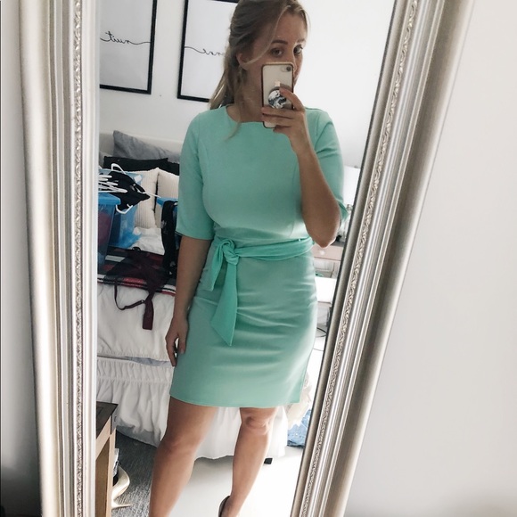 mint green church dress
